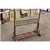 Image 2 : ANTIQUE WOODEN HANGING RACK WITH SPINDLES