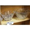 Image 2 : SHELF LOT CONTAINING A COLLECTION OF PINWHEEL CRYSTAL AND CUT GLASS