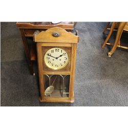 ANTIQUE WOODEN HANGING WALL CLOCK