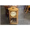 Image 1 : ANTIQUE WOODEN HANGING WALL CLOCK