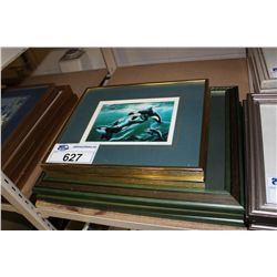 LOT OF 3 NICELY FRAMED SKODA PRINTS AND 2 JIM COLLINS PRINTS