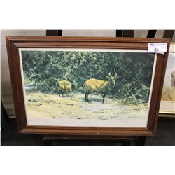 DAVID SHEPHERD  AFRICAN AFTERNOON  LIMITED EDITION FRAMED PRINT 787/850