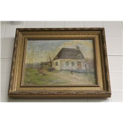 E. M. BULMER, OIL ON CANVAS SIGNED LOWER LEFT AND ON THE BACK DATED  '98  13 1/2  X 10 1/2 