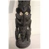 Image 2 : PAPAU NEW GUINEA CROCODILE MAN CARVING, W/ BONE EYES, 21.5'' H