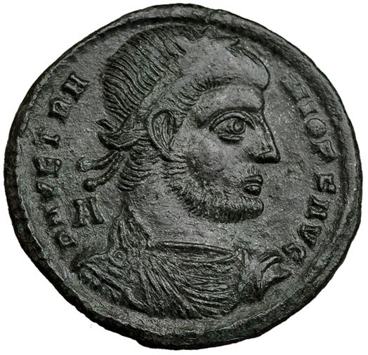 Vetranio Centenionalis Ae 3 Siscia A 350 A Busto Laureado Drapeado Y Con Coraza A Der D