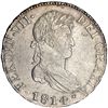 Image 1 : 8 reales. 1814. Cádiz. CJ. VI-954. Rayita en el rev. MBC+. Escasa.