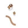 Image 1 : A GOLD, TIGER'S EYE AND DIAMOND BRACELET AND RING...