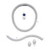 Image 1 : A PLATINUM AND DIAMOND NECKLACE...