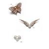 Image 1 : AN ANTIQUE MOTHER-OF-PEARL AND DIAMOND RAM'S HEAD BROOCH...