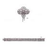 Image 1 : A BELLE EPOQUE PLATINUM AND DIAMOND BRACELET...