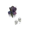 Image 1 : A PAIR OF BAROQUE CULTURED PEARL AND DIAMOND EARCLIPS...