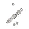 Image 1 : A PAIR OF PLATINUM, WHITE GOLD, NATURAL PEARL AND DIAMOND EARCLIPS...