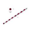 Image 1 : A RUBY AND DIAMOND BRACELET...