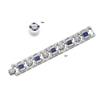 Image 1 : AN ART DECO SAPPHIRE AND DIAMOND BRACELET...