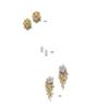 Image 1 : A PAIR OF "VICTORIAN-CUT" DIAMOND EARSTUDS...