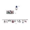 Image 1 : A DIAMOND AND SAPPHIRE RING...