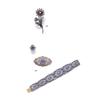 Image 1 : A SET OF ANTIQUE SAPPHIRE AND DIAMOND JEWELRY...