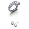 Image 1 : A PAIR OF SOUTH SEA CULTURED PEARL AND DIAMOND EARCLIPS...