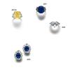 Image 1 : A SAPPHIRE AND DIAMOND RING...
