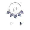 Image 1 : A SAPPHIRE AND DIAMOND NECKLACE...
