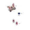 Image 1 : A PAIR OF PINK TOURMALINE AND DIAMOND EARCLIPS...