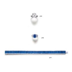 A SAPPHIRE LINE BRACELET...