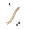 Image 1 : A PAIR OF SAPPHIRE AND DIAMOND EARPENDANTS...