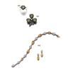 Image 1 : AN ANTIQUE DIAMOND AND DEMANTOID GARNET BROOCH...