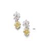 Image 1 : VAN CLEEF & APRELS A PAIR OF FANCY YELLOW DIAMOND AND DIAMOND EARPENDANTS the tops of cluster d...