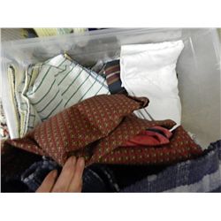 TOTE OF LINEN WITH LID