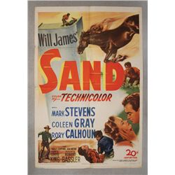 Will James' "Sand" Movie Poster and Cards