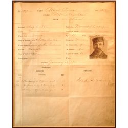 Alfred Packer's Original Prison Record