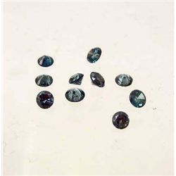 LOT OF 0.32 CTS OF BLUE DIAMONDS - 10 PCS