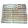 Image 2 : LOT OF 16 SILVER CERTIFICATE DOLLAR BILLS ALL FROM 1935