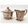 Image 1 : VINTAGE VICTOR S CO SILVER CREAMER & SUGAR SET