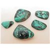 Image 1 : LOT OF 101.8 CTS OF NATURAL TURQUOISE GEMS - 5 PCS
