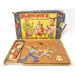 RARE 1930S BLONDIE'S COMIC CONSTRUCTION SET TOY IN BOX