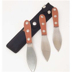 MARBLES 3 PIECE THROWING KNIFE SET WITH SHEATH