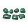 Image 1 : LOT OF 106.9 CTS OF NATURAL GREEN EMERALDS  7 PCS