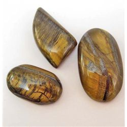 LOT OF 113.0 CTS OF TIGER'S EYE GEMSTONES