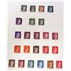 Image 3 : VINTAGE LOT OF 35 WWII NAZI GERMAN ADOLF HITLER STAMPS