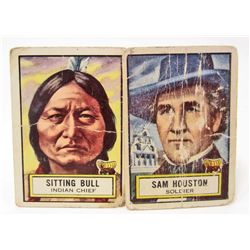 PAIR OF VINTAGE 1952 TOPPS LOOK N SEE CARDS #58 & #61