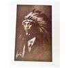 Image 1 : VINTAGE NATIVE AMERICAN INDIAN IN HEADDRESS PHOTO POSTCARD