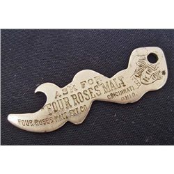 VINTAGE FOUR ROSES MALT NAKED LADY BOTTLE OPENER