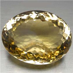 HUGE 95.14 CT LEMON YELLOW AFRICAN QUARTZ