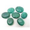 Image 1 : LOT OF 100.5 CTS OF NATURAL GREEN EMERALDS - 7 PCS