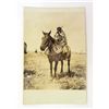 Image 1 : VINTAGE NATIVE AMERICAN INDIAN ON HORSE PHOTO POSTCARD