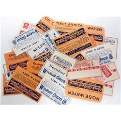 LARGE LOT OF MISC. VINTAGE PHARMACY DRUG LABELS