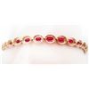 Image 2 : 14KT WHITE GOLD RUBY AND  DIAMOND BRACELET