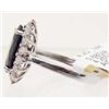 Image 2 : 14KT WHITE GOLD SAPPHIRE AND DIAMOND RING